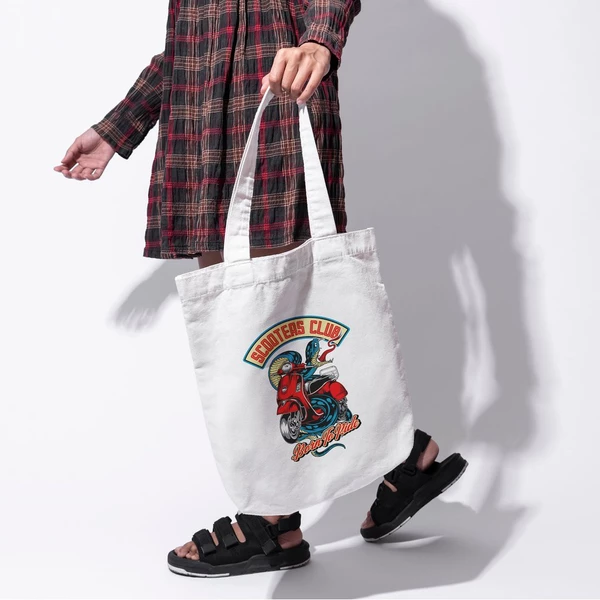 Túi vải tote bag của Chodole chất liệu túi canvas vải bố đẹp in hình độc đáo  Scooter club