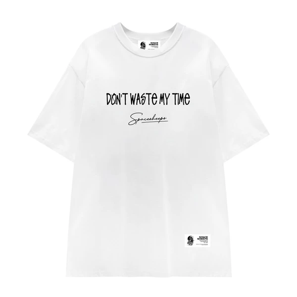 Áo Thun Space Sheeps - Don't Waste My Time, Áo Phông Tay Lỡ Unisex Form Rộng
