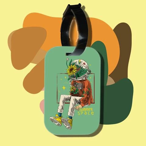 Thẻ hành lý chodole loại tag hành lý làm bằng gỗ ép cán nhựa cao cấp cho túi xách balo du lịch in hình summer space