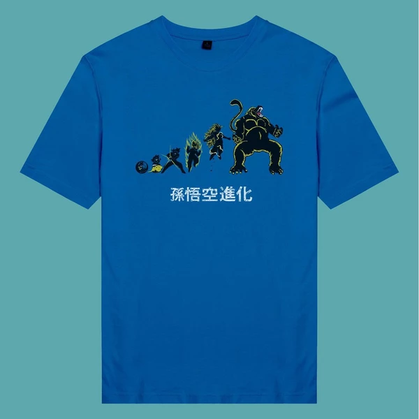 Áo thun tay ngắn unisex Chodole cho cả nam và nữ, chất liệu vải cotton in chữ Dragonball - Kakarot Evolution
