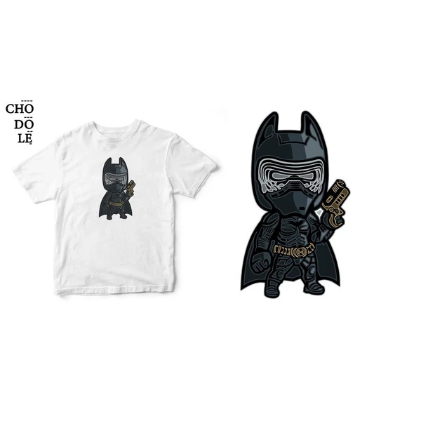 Áo thun tay ngắn unisex Chodole cho cả nam và nữ, chất liệu vải cotton in hình Super Heroes Series - Darkest Night