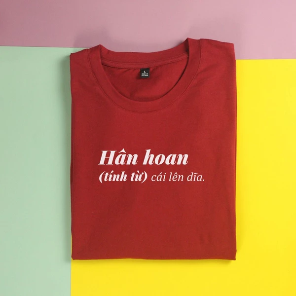 Áo thun tay ngắn unisex Chodole cho cả nam và nữ, chất liệu vải cotton in hình Hân Hoan - Tết 2024