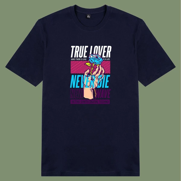 Áo thun tay ngắn unisex Chodole cho cả nam và nữ, chất liệu vải cotton in hình  Love is hurt
