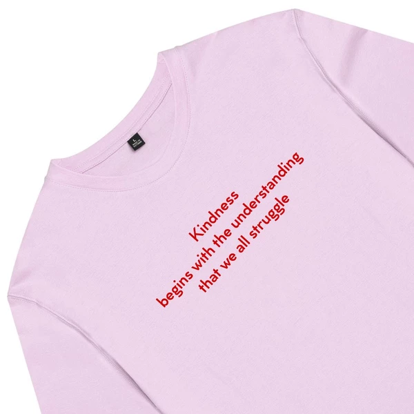 Áo thun tay ngắn unisex Chodole cho cả nam và nữ, chất liệu vải cotton in chữ Kindness begins with understanding