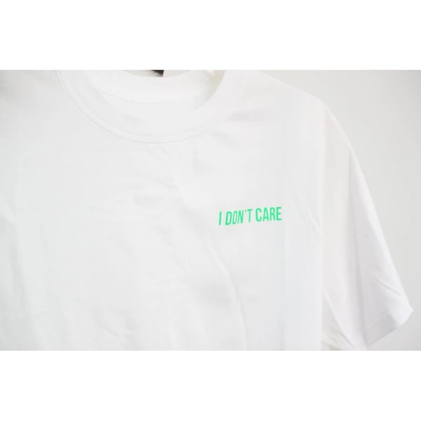 Áo thun cotton 100% in chữ I don't care