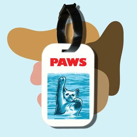 Thẻ hành lý cho túi xách balo du lịch in hình Cat Lover series - Paws (nhiều màu)