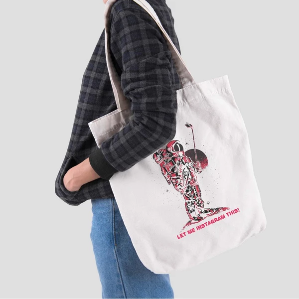 Túi vải tote bag của Chodole chất liệu túi canvas vải bố đẹp in hình độc đáo Let me instagram this