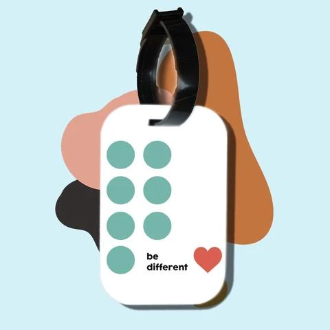 Thẻ hành lý chodole loại tag hành lý làm bằng gỗ ép cán nhựa cao cấp cho túi xách balo du lịch in hình be different