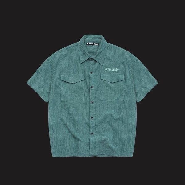 Áo Sơ Mi Nhung Xanh Ngọc Bluko Teal Kate