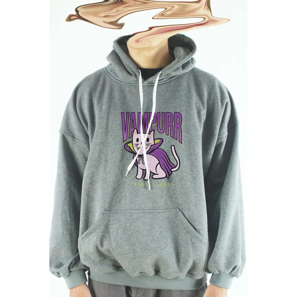Áo hoodie unisex cotton hình Cat Lover Series - Vampurr