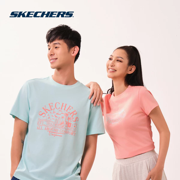 Áo Thun Tay Ngắn Nữ Skechers Cali Summer Iconic Short Sleeve Tee - SL126W162-00C7
