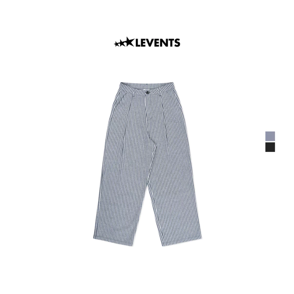 Levents® x Hello Kitty | Quần Khaki Striped Chino Pants Ống Suông Poly Cotton