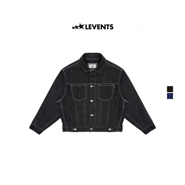 Áo Khoác Jeans Levents Raw Denim Trucker Jacket Boxy