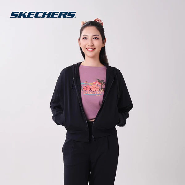 Áo Khoác Có Nón Nữ Skechers Cali Breeze Lounge Hooded Jacket - SL326W460-0018