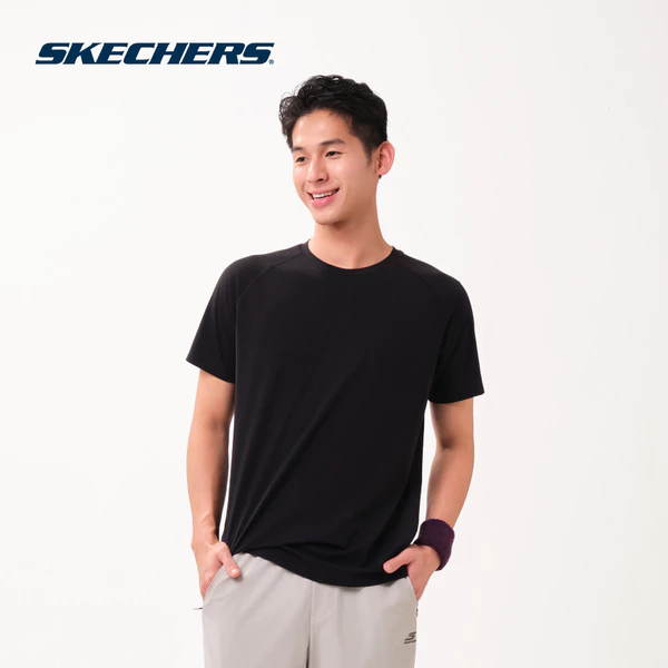 Raglan Tee Nam Skechers Walking Performance Raglan Tee - SP126M116-0018