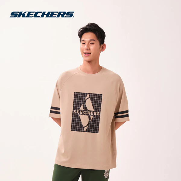 Raglan Tee Nam Skechers Game On Iconic Raglan Tee - SL126M215-0228