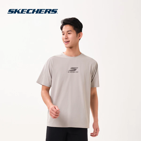 Áo Thun Tay Ngắn Nam Skechers Running Performance Short Sleeve Tee - SP126M107-03ZZ