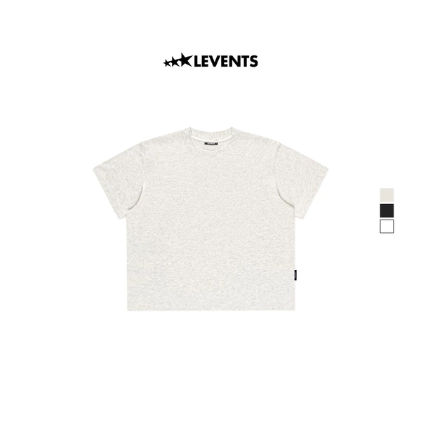 Áo Thun Trơn Levents Blank Boxy Tee 100% Cotton T-shirt