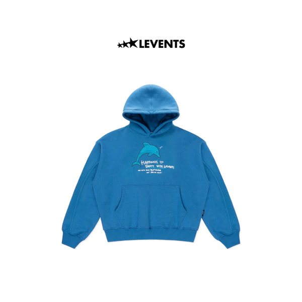 Áo Hoodie Levents Dolphin Boxy 2.0 Nỉ Bông