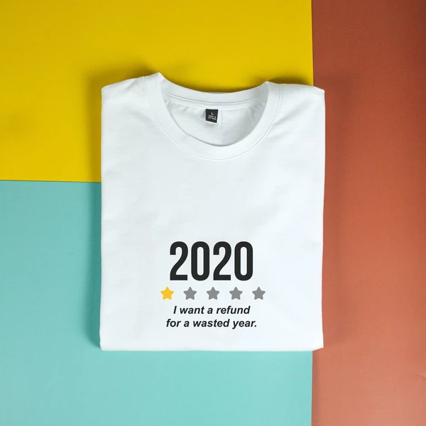 Áo thun tay ngắn unisex Chodole cho cả nam và nữ, chất liệu vải cotton in hình 2020 - I want a refund