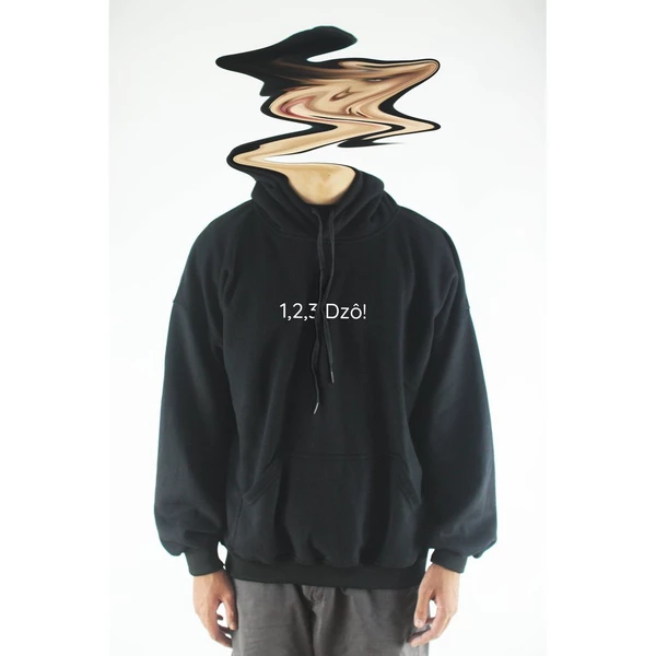 Áo hoodie unisex chodole chất liệu hoodie nỉ, đẹp form rộng cho cả nam và nữ in chữ 1,2,3 Dzô!