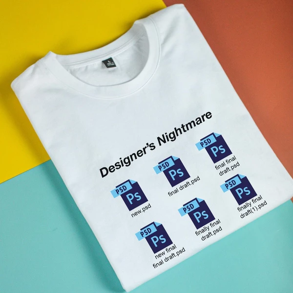 Áo thun tay ngắn unisex Chodole cho cả nam và nữ, chất liệu vải cotton in hình Designer's Nightmare