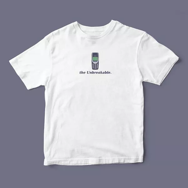 Áo thun ngắn tay unisex Chodole cho cả nam và nữ, chất liệu vải cotton in in hình Nokia the Unbreakable