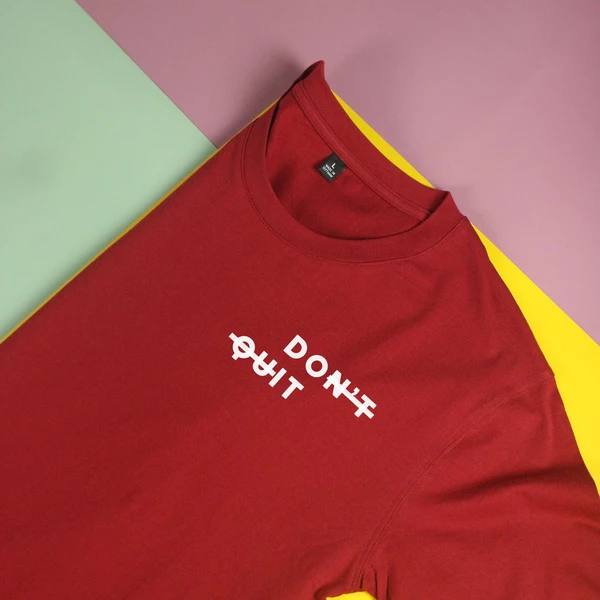 Áo thun ngắn tay unisex Chodole cho cả nam và nữ, chất liệu vải cotton in cotton 100% in chữ DOn't quIT