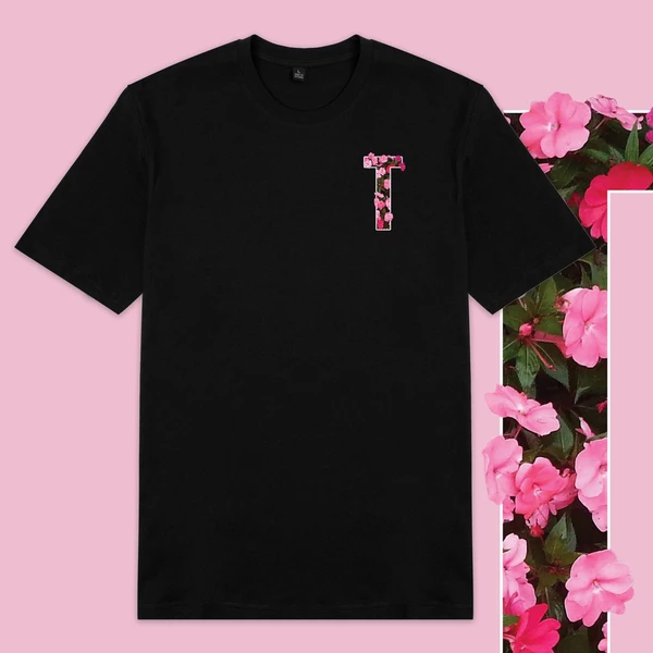 Áo thun ngắn tay unisex Chodole cho cả nam và nữ, chất liệu vải cotton in cotton in hình floral text - T