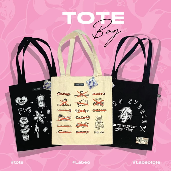 LBA03 Túi Tote Labeo Túi vải canvas siêu đẹp