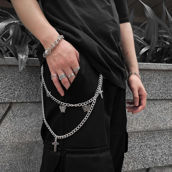 Chain quần Chữ Thập - CROSS-BUTTERFLY - Xích Quần Hip Hop