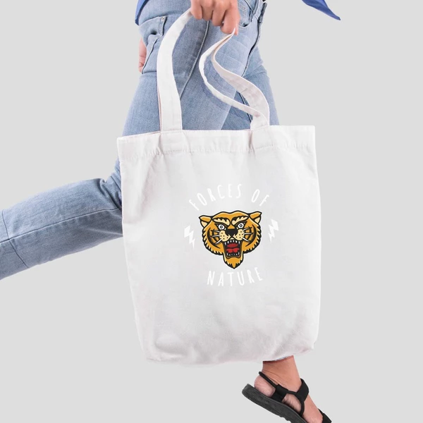 Túi vải tote bag của Chodole chất liệu túi canvas vải bố đẹp in hình độc đáo Ink Art - Focus of Nature