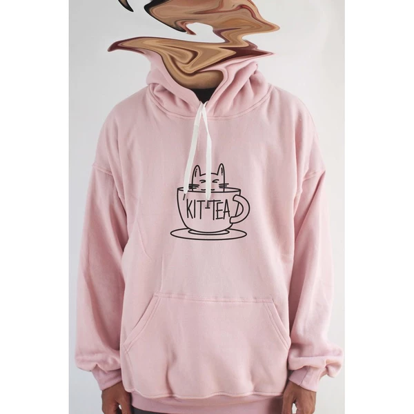 Áo hoodie unisex chodole chất liệu hoodie nỉ, đẹp form rộng cho cả nam và nữ in hình độc đáo Cat Lover Series - Kit Tea