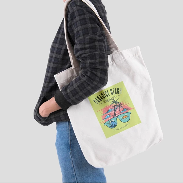 Túi vải tote bag của Chodole chất liệu túi canvas vải bố đẹp in hình độc đáo  Paradise beach