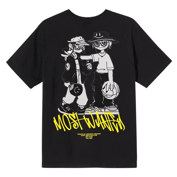 Áo thun Morning Warning Most Wanted Kids - Áo Thun Unisex Form Rộng Tay Lỡ Oversize Cotton 100% Local Brand