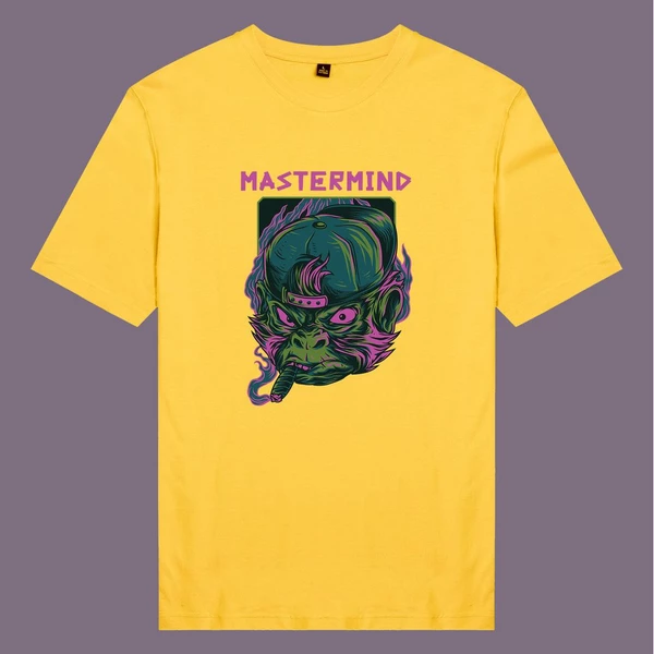 Áo thun tay ngắn unisex Chodole cho cả nam và nữ, chất liệu vải cotton in hình Mastermind
