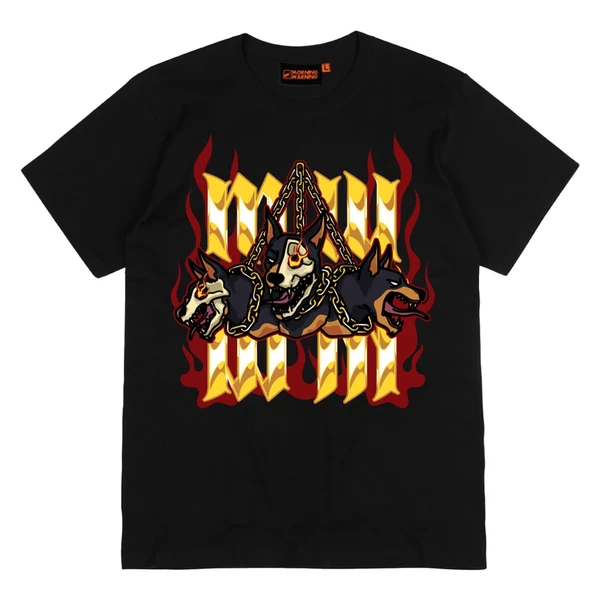 Áo thun Morning Warning Three Hounds - Ba Con Chó - Áo Thun Unisex Form Rộng Tay Lỡ Oversize Cotton 100% Local Brand