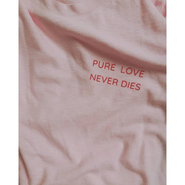 Áo thun tay ngắn unisex Chodole cho cả nam và nữ, chất liệu vải cotton in hình Pure Love