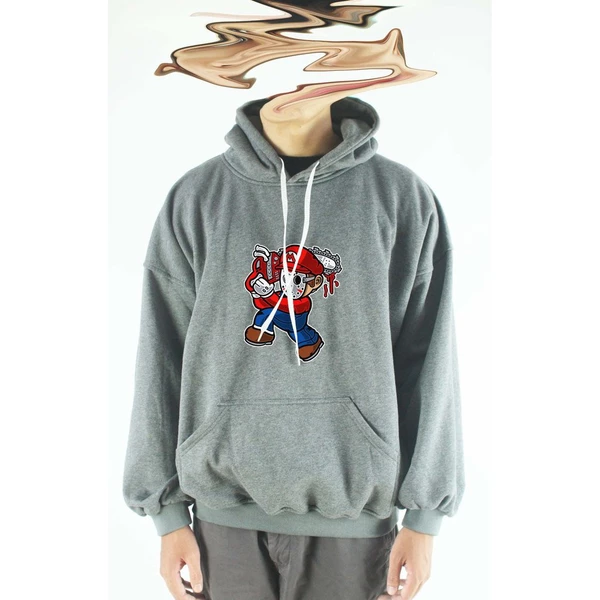Áo hoodie unisex chodole chất liệu hoodie nỉ, đẹp form rộng cho cả nam và nữ in hình độc đáo Mario Massacre