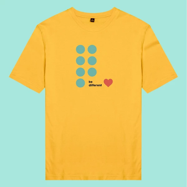 Áo thun tay ngắn unisex Chodole cho cả nam và nữ, chất liệu vải cotton in hình Be Different