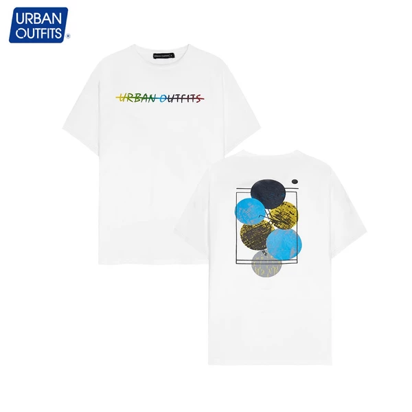 Áo Thun Nữ Tay Lỡ Form Rộng URBAN OUTFITS Cổ Tròn Unisex Big Size 90kg In Bong Bóng 100Cotton Cao Cấp URBAN OUTFIT ATO09