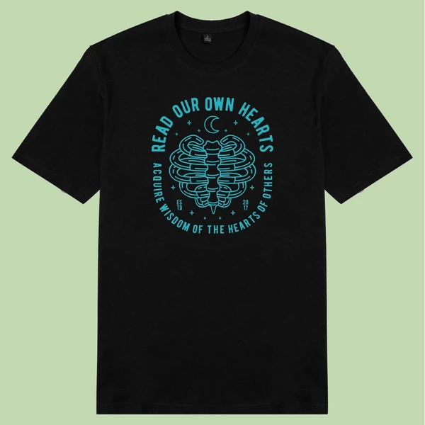 Áo thun tay ngắn unisex Chodole cho cả nam và nữ, chất liệu vải cotton in hình Read our own  heart