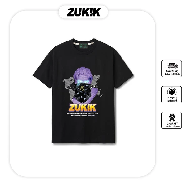 Áo thun tee phông nam nữ tay lỡ oversize form rộng Gangster - ZUKIK