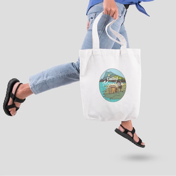 Túi vải tote bag của Chodole chất liệu túi canvas vải bố đẹp in hình độc đáo  A beautiful place called mountain