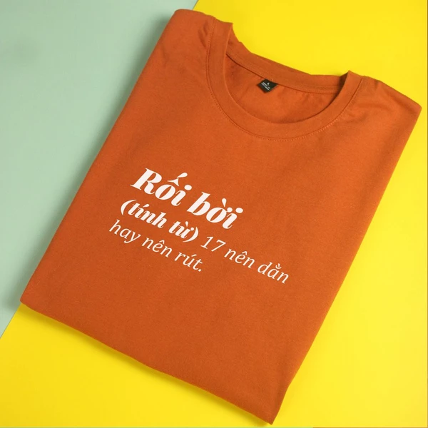 Áo thun ngắn tay unisex Chodole cotton 100% in chữ Rối Bời - Tết 2024
