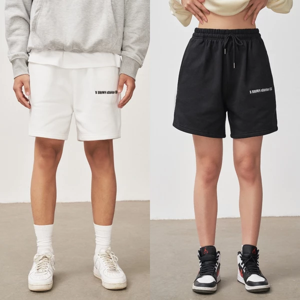 Quần Short nỉ bông Local Brand cao cấp, form rộng unisex nam nữ, thương hiệu B Brown