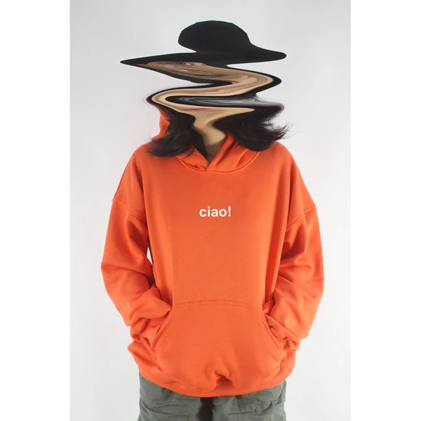 Áo hoodie unisex chodole chất liệu hoodie nỉ, đẹp form rộng cho cả nam và nữ in chữ ciao!