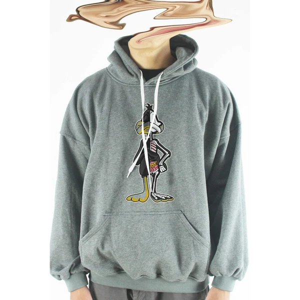 Áo khoác hoodie unisex cotton hình Half Skeleton series - Daffy Duck (nhiều màu)