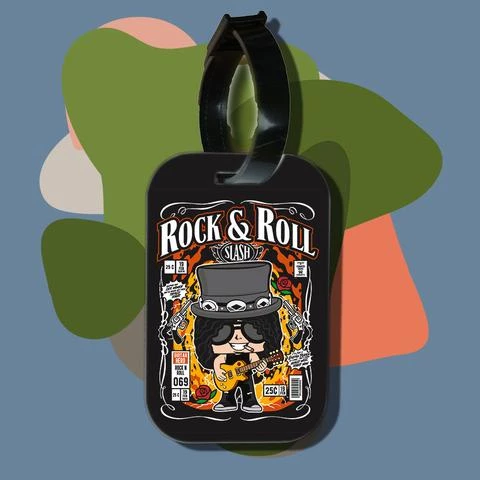 Thẻ hành lý cho túi xách balo du lịch in hình pop culture cartoon series - Rock n Roll Slash (nhiều màu)