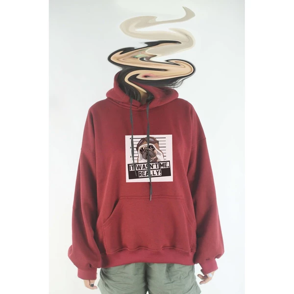 Áo khoác hoodie unisex cotton hình Pet Lovers , It was not me - Pilot Pug (nhiều màu)
